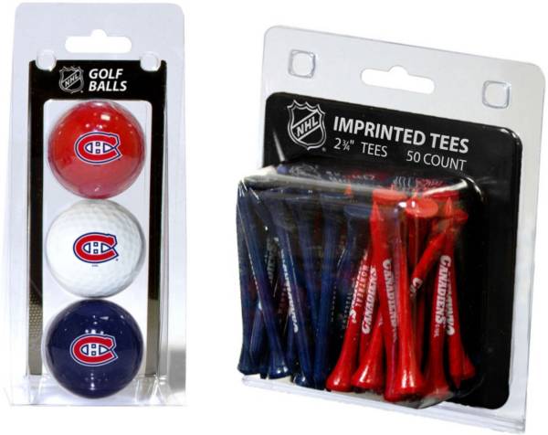 Team Golf Montreal Canadiens 3 Ball/50 Tee Combo Gift Pack