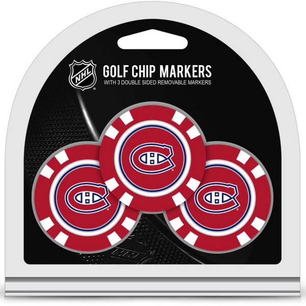 Team Golf Montreal Canadiens Poker Chips Ball Markers - 3-Pack