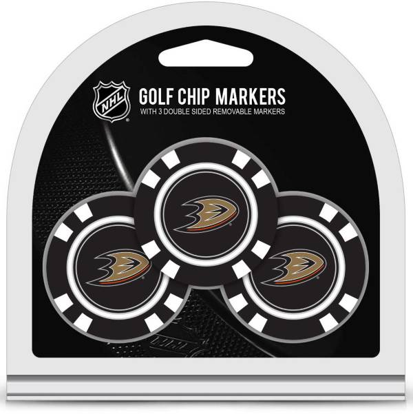 Team Golf Anaheim Ducks Poker Chips Ball Markers - 3-Pack