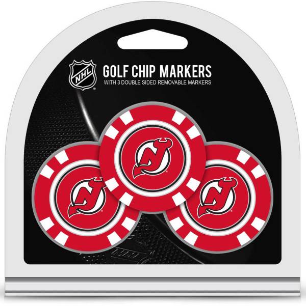 Team Golf New Jersey Devils Poker Chips Ball Markers - 3-Pack