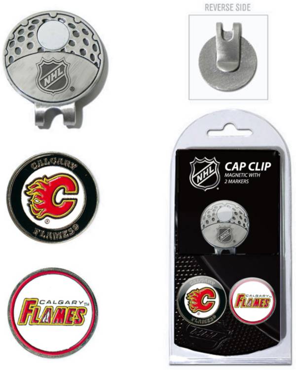 Team Golf Calgary Flames Cap Clip And Marker Set