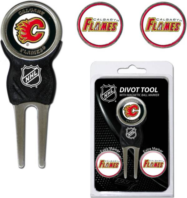 Team Golf Calgary Flames Divot Tool and Marker Set