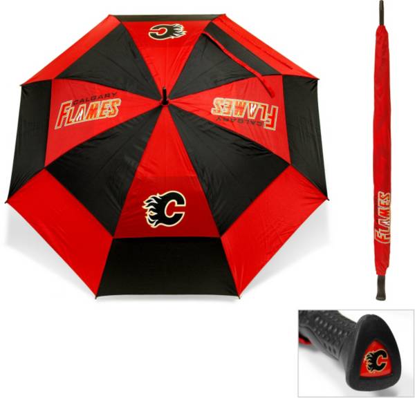 Team Golf Calgary Flames 62” Double Canopy Umbrella