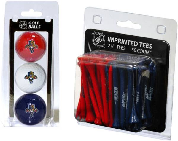 Team Golf Florida Panthers 3 Ball/50 Tee Combo Gift Pack