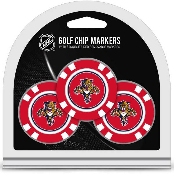 Team Golf Florida Panthers Poker Chips Ball Markers - 3-Pack