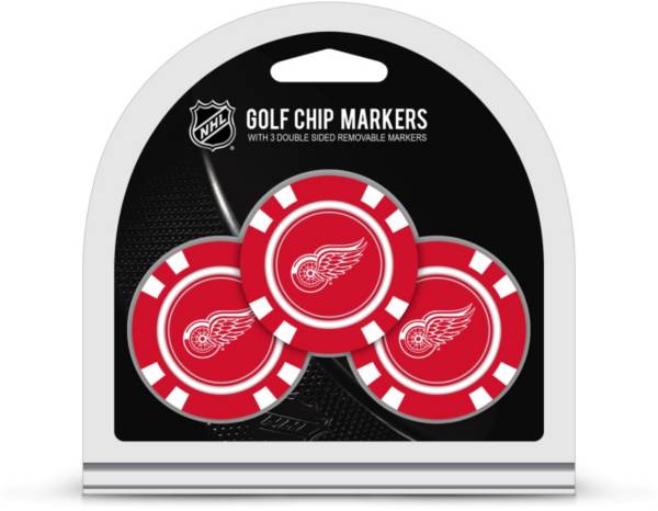 Team Golf Detroit Red Wings Poker Chips Ball Markers - 3-Pack