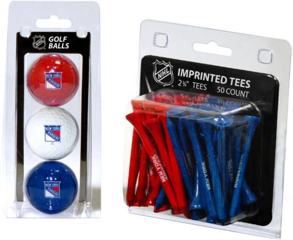 Team Golf New York Rangers 3 Ball/50 Tee Combo Gift Pack