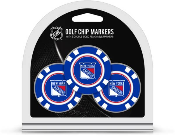 Team Golf New York Rangers Poker Chips Ball Markers - 3-Pack