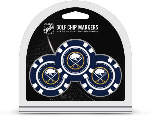 Team Golf Buffalo Sabres Poker Chips Ball Markers - 3-Pack