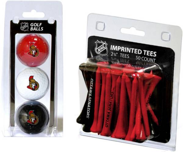 Team Golf Ottawa Senators 3 Ball/50 Tee Combo Gift Pack