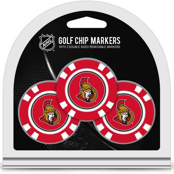 Team Golf Ottawa Senators Poker Chips Ball Markers - 3-Pack