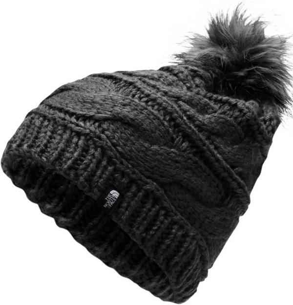 The North Face Women's Triple Cable Fur Pom Beanie