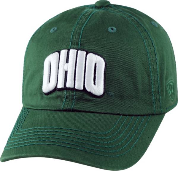 Top of the World Men's Ohio Bobcats Green Crew Adjustable Hat product image