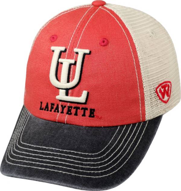 Top of the World Men's Louisiana-Lafayette Ragin' Cajuns Red/White/Black Off Road Adjustable Hat