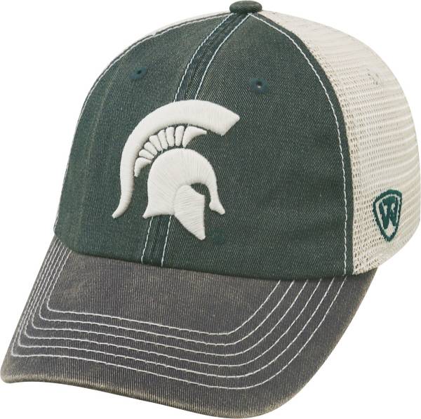 Top of the World Men's Michigan State Spartans Green/White/Black Off Road Adjustable Hat