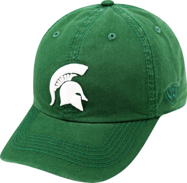 Top of the World Men's Michigan State Spartans Green Crew Adjustable Hat