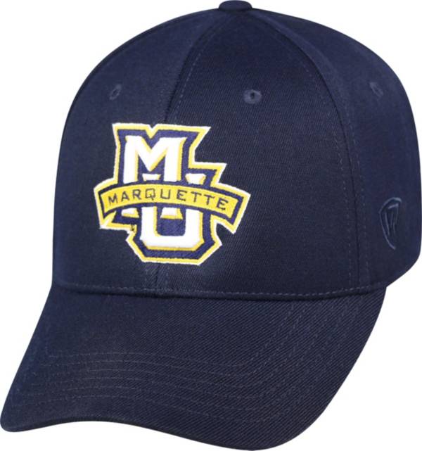 Top of the World Men's Marquette Golden Eagles Blue Premium Collection M-Fit Hat