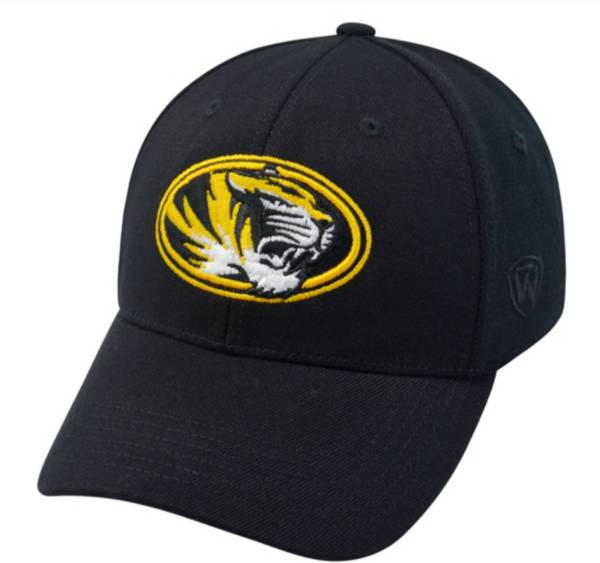 Top of the World Men's Missouri Tigers Black Premium Collection M-Fit Hat