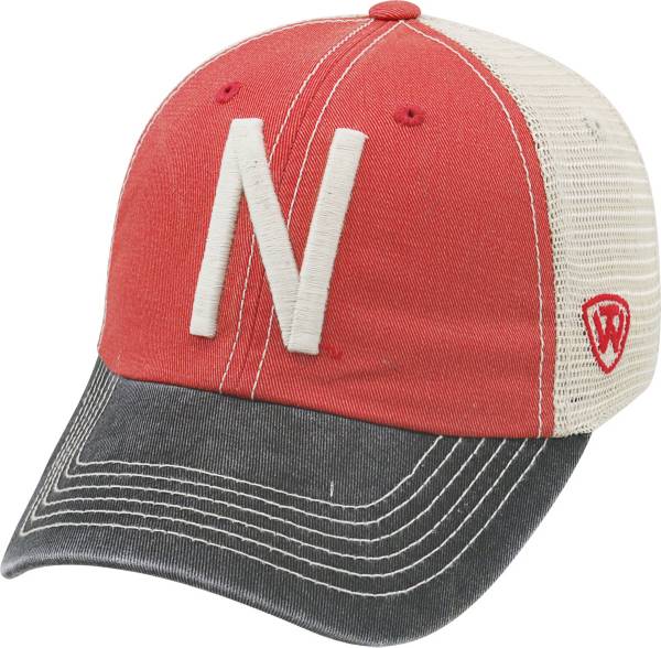 Top of the World Men's Nebraska Cornhuskers Scarlet/White/Black Off Road Adjustable Hat