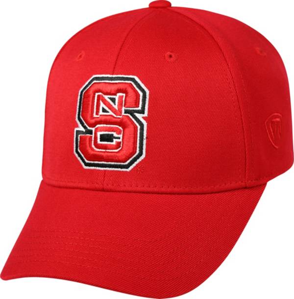 Top of the World Men's NC State Wolfpack Red Crew Adjustable Hat