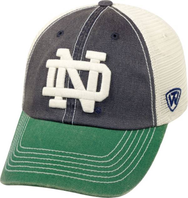 Top of the World Men's Notre Dame Fighting Irish Navy/White/Green Off Road Adjustable Hat