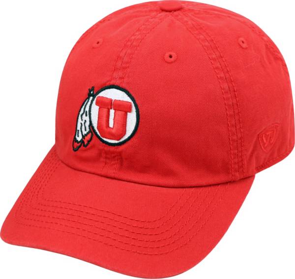 Top of the World Men's Utah Utes Crimson Crew Adjustable Hat