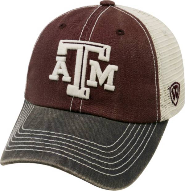 Top of the World Men's Texas A&M Aggies Maroon/White/Grey Off Road Adjustable Hat