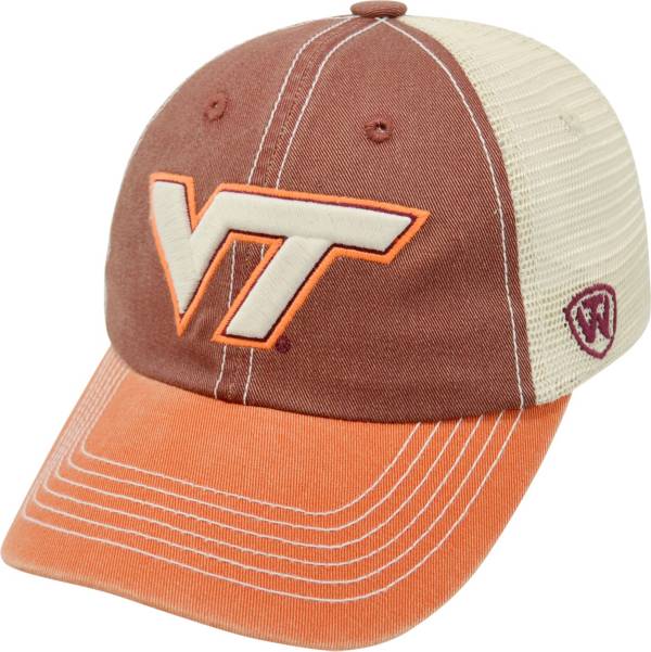 Top of the World Men's Virginia Tech Hokies Maroon/White/Burnt Orange Off Road Adjustable Hat