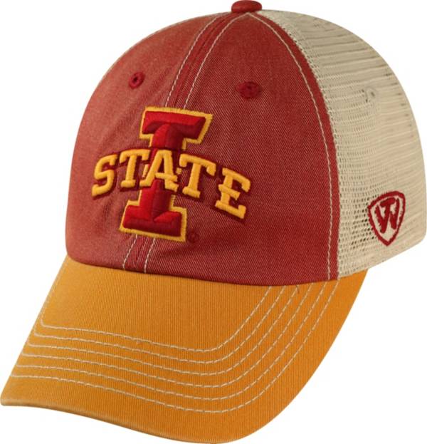 Top of the World Men's Iowa State Cyclones Cardinal/White/Gold Off Road Adjustable Hat