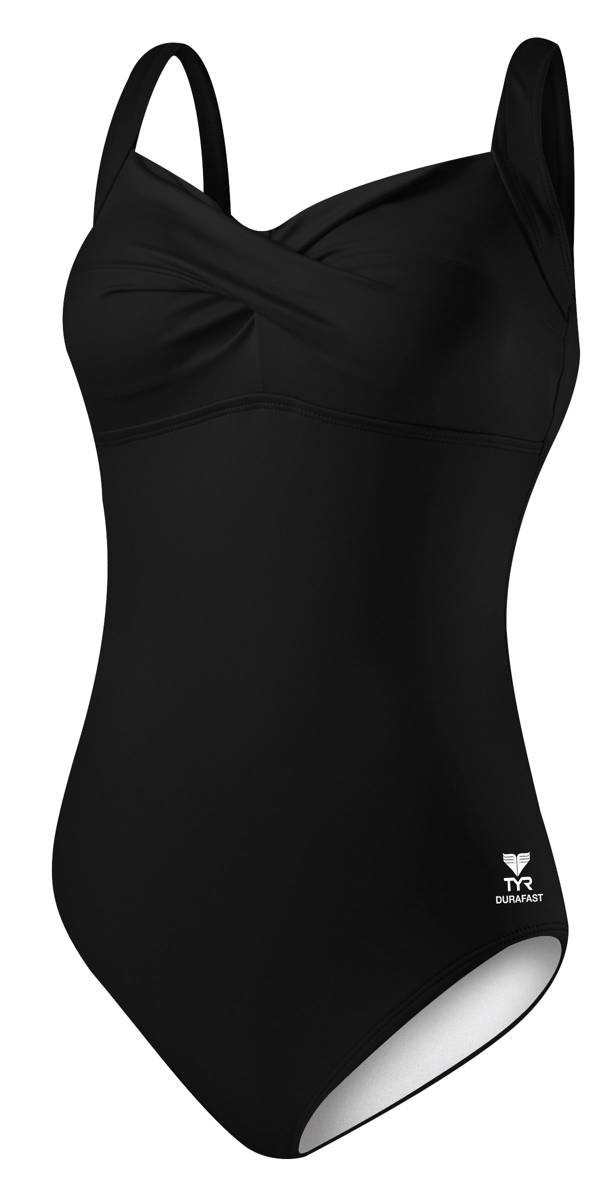 TYR Women's Solid Twisted Bra Tank Controlfit Swimsuit