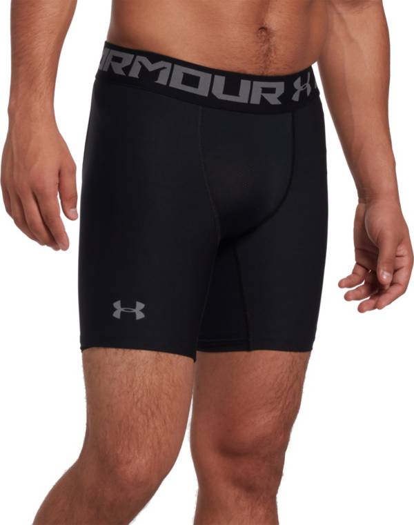 Under Armour Mens HeatGear 2.0 Compression Sports Shorts Pants White 