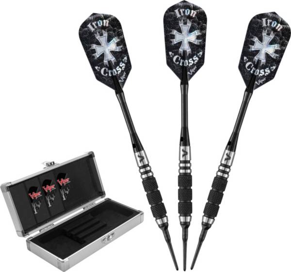 Viper Desperado Tungsten 18g Iron Cross 3 Knurled Rings Soft Tip Darts