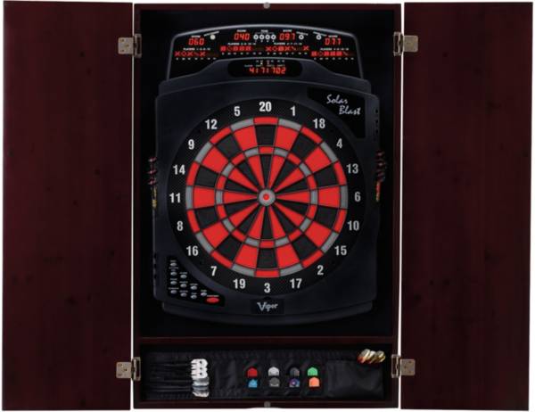 Viper Metropolitan Mahogany Dartboard Cabinet