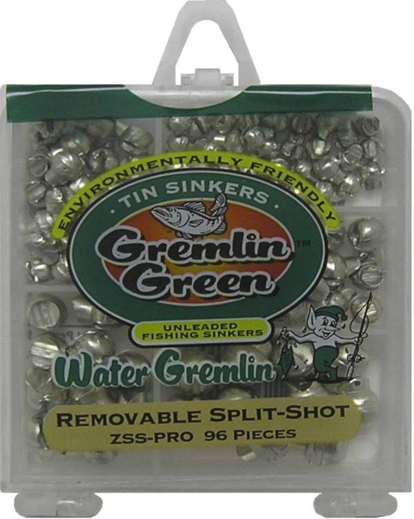 Water Gremlin Green Unleaded Fishing Split-Shot Sinkers Assorted Pack- 96 Pieces product image