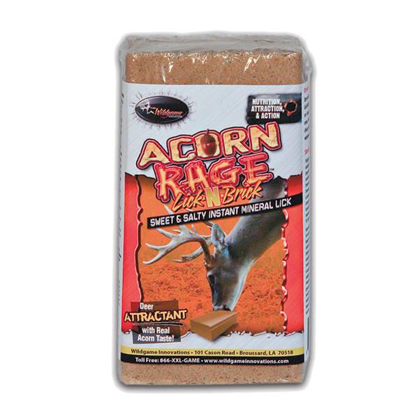 Wildgame Innovations Acorn Rage Lick-N-Brick Salt Block