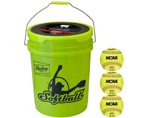 Rawlings 12" Practice Fastpitch Softball Bucket - 12 Pack