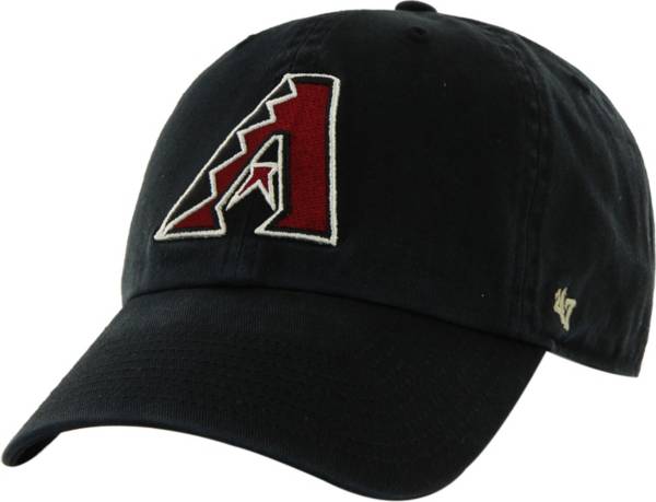 '47 Men's Arizona Diamondbacks Clean Up Black Adjustable Hat