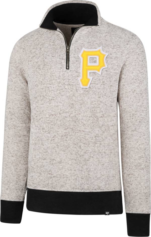 '47 Men's Pittsburgh Pirates Kodiak White Quarter-Zip Pullover