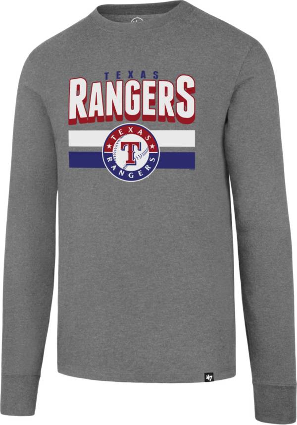 47 Men's Texas Rangers Club Grey Long Sleeve T-Shirt