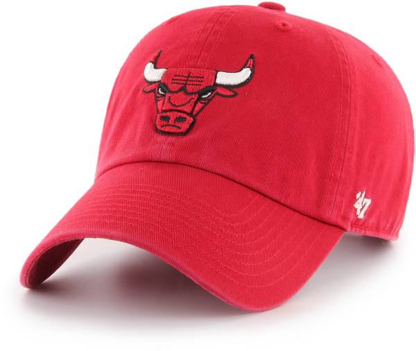 '47 Men's Chicago Bulls Red Clean Up Adjustable Hat product image