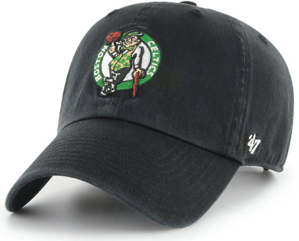 '47 Men's Boston Celtics Black Clean Up Adjustable Hat product image