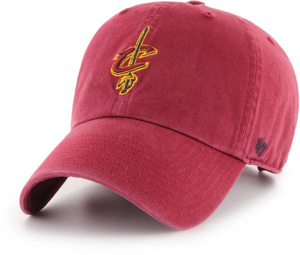 '47 Men's Cleveland Cavaliers Burgundy Clean Up Adjustable Hat