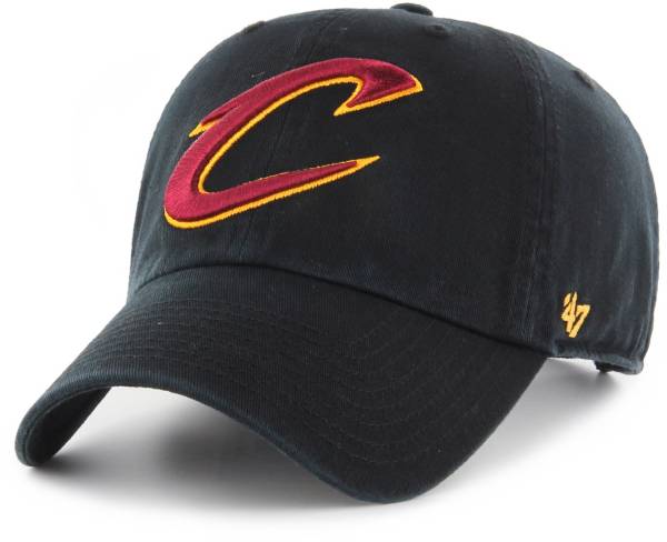 '47 Men's Cleveland Cavaliers Black Clean Up Adjustable Hat