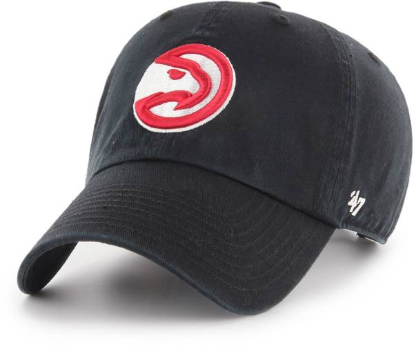 '47 Men's Atlanta Hawks Black Clean Up Adjustable Hat