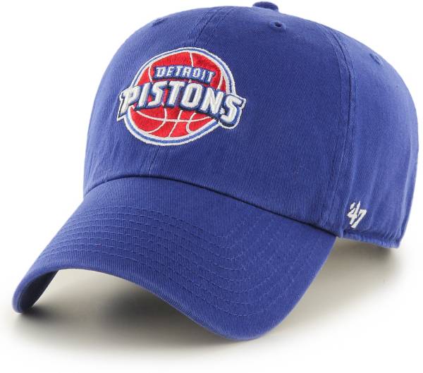 '47 Men's Detroit Pistons Royal Clean Up Adjustable Hat product image