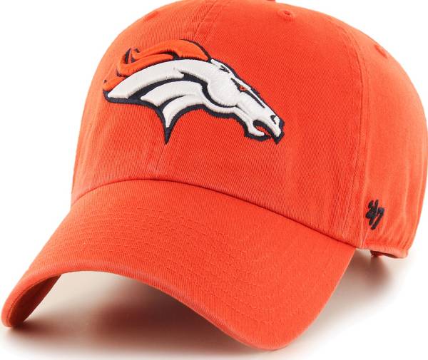 '47 Men's Denver Broncos Clean Up Orange Adjustable Hat