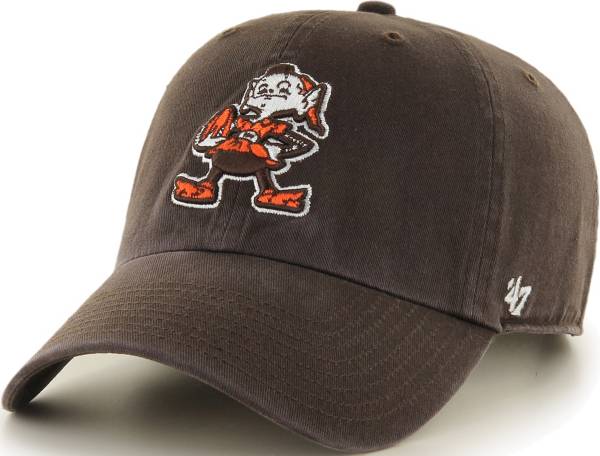 '47 Men's Cleveland Browns Clean Up Throwback Brown Adjustable Hat