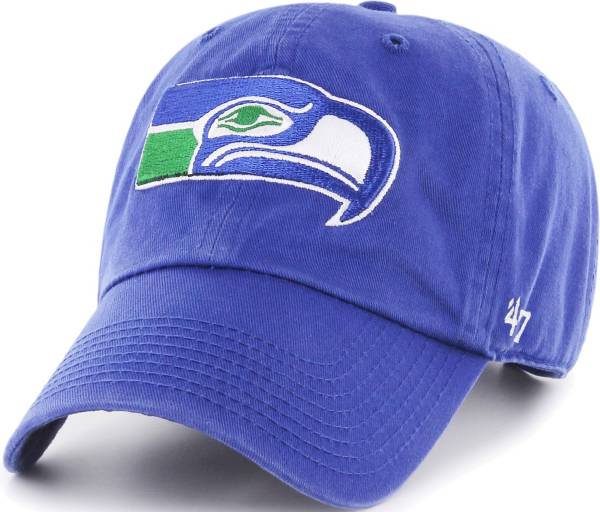 '47 Men's Seattle Seahawks Clean Up Throwback Royal Adjustable Hat