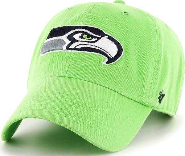'47 Men's Seattle Seahawks Clean Up Green Adjustable Hat