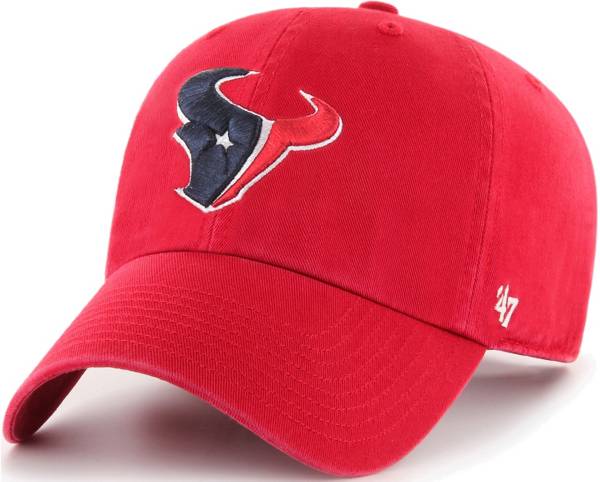 '47 Men's Houston Texans Clean Up Red Adjustable Hat product image